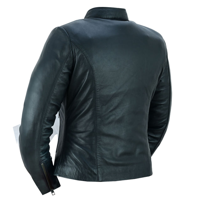 Women's Stylish Biker Style Lightweight Leather Jacket
