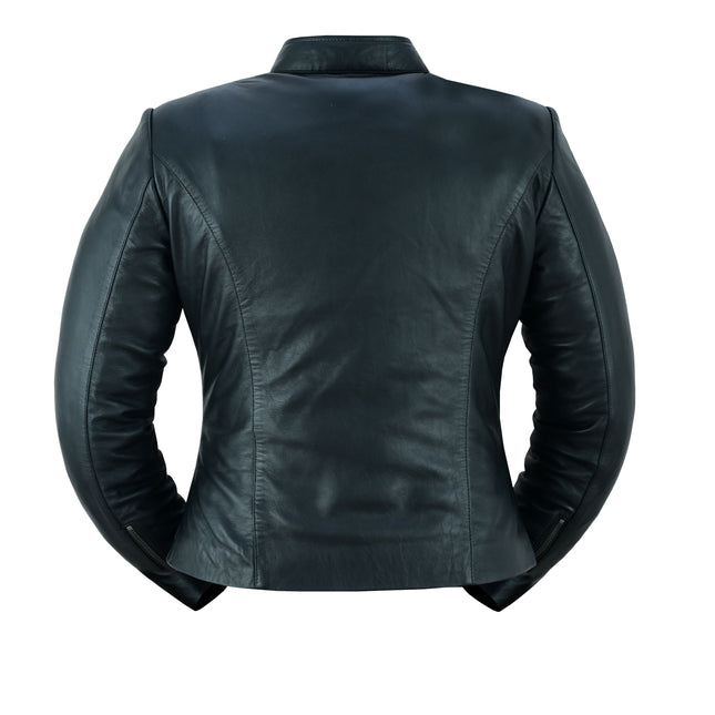 Women's Stylish Biker Style Lightweight Leather Jacket