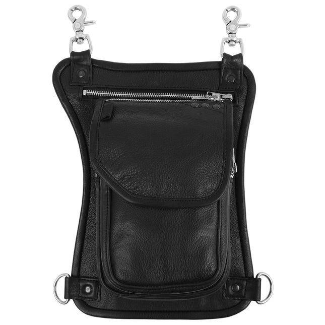 Black Thigh Leg Purse w/ Waist Belt