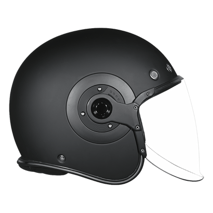 D.O.T. & ECE Daytona Retro Jet- Dull Black