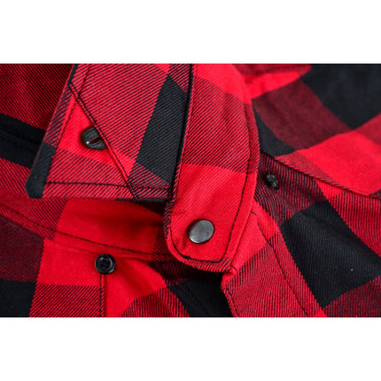 Red Rider Men's Sleeveless Red and Black Flannel Shirt