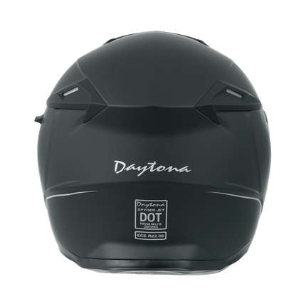 D.O.T. & ECE Daytona Spyder Jet- Dull Black