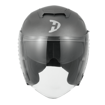D.O.T. & ECE Daytona Spyder Jet- Gun Metal Grey Dull Metallic