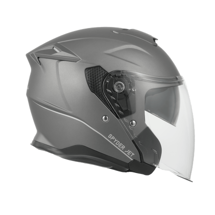 D.O.T. & ECE Daytona Spyder Jet- Gun Metal Grey Dull Metallic
