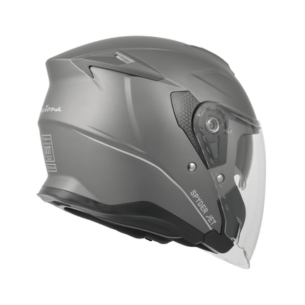 D.O.T. & ECE Daytona Spyder Jet- Gun Metal Grey Dull Metallic
