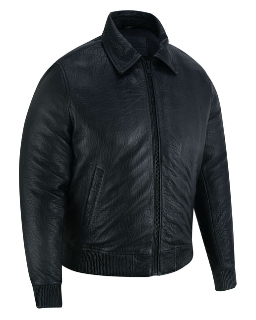 Traveler Men's Fashion Black Leather Jacket