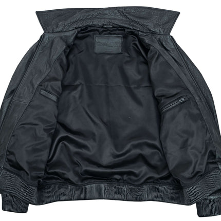 Traveler Men's Fashion Black Leather Jacket