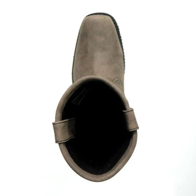 Hot Leathers Men's Stone Wash Brown 11-Inch Leather Harness Boots