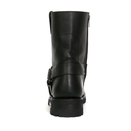 Hot Leathers Men's 8" Black Short Harness Biker Boots