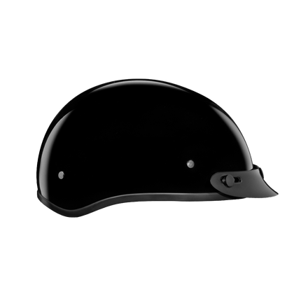 DOT Approved Daytona Skull Cap Half Shell Motorcycle Helmet - Beanie Style for Motorcycles, Cruisers, Scooters, and Mopeds - Hi-Gloss Black