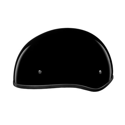 DOT Approved Daytona Skull Cap Half Shell Motorcycle Helmet - Beanie Style for Motorcycles, Cruisers, Scooters, and Mopeds W/O Visor- Hi-Gloss Black