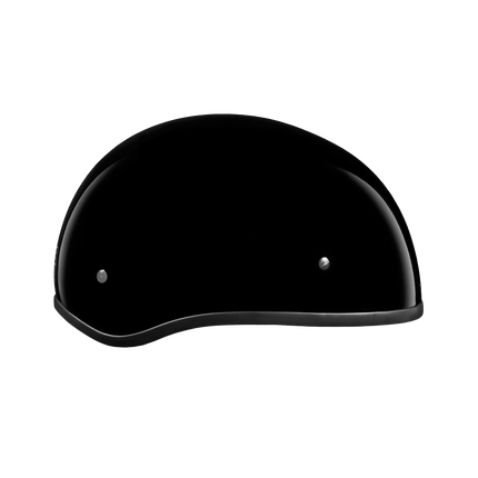 DOT Approved Daytona Skull Cap Half Shell Motorcycle Helmet - Beanie Style for Motorcycles, Cruisers, Scooters, and Mopeds W/O Visor- Hi-Gloss Black