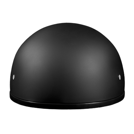 DOT Approved Daytona Skull Cap Half Shell Motorcycle Helmet - Beanie Style for Motorcycles, Cruisers, Scooters, and Mopeds W/O Visor- Dull Black