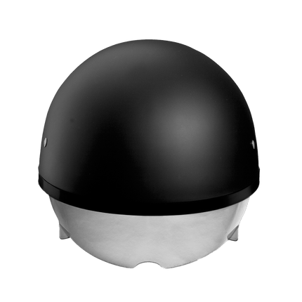 D.O.T. Daytona Skull Cap W/ Inner Shield- Dull Black