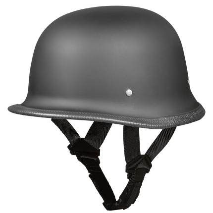 D.O.T. German Helmet- Dull Black