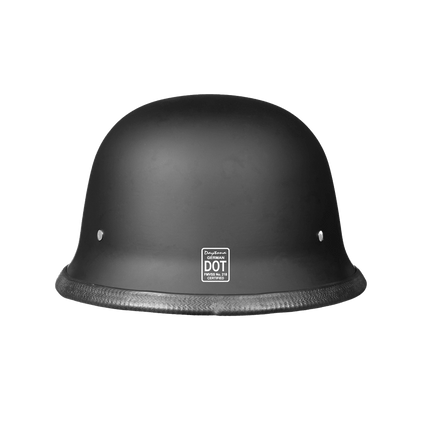 D.O.T. German Helmet- Dull Black