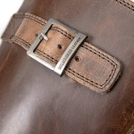 ML Men's Classic Antique Brown Bike Riding Motorcycle Engineer Boots
