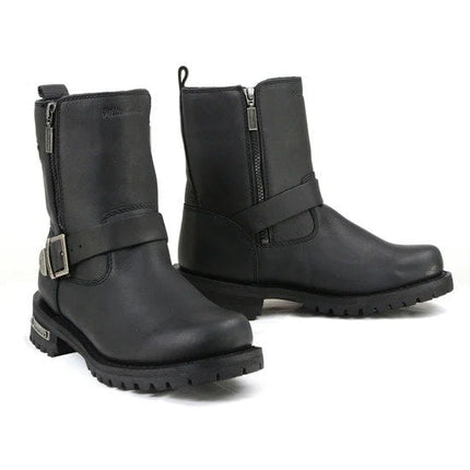 ML Men's Afterburner Black Leather Motorcycle Riding Boots