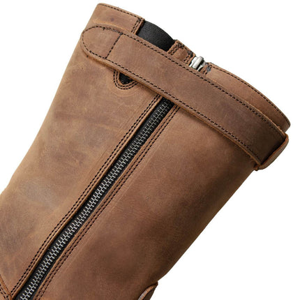 ML Men's Copper Forge Crazy Horse Brown Leather Engineer Biker Boots