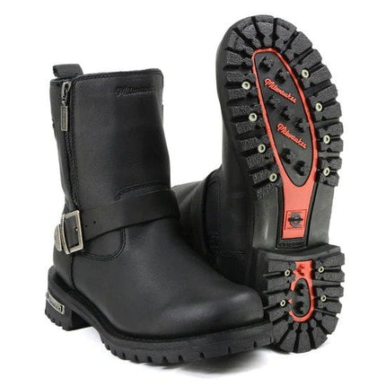 ML Men's Afterburner Black Leather Motorcycle Riding Boots