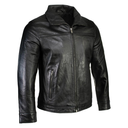 Men's New Zealand Lambskin Fashion Car Coat Jacket