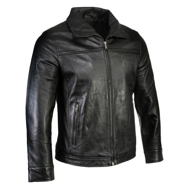 Men's New Zealand Lambskin Fashion Car Coat Jacket