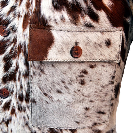 Men's Fur Hair-On Pony Skin Genuine Leather Jacket