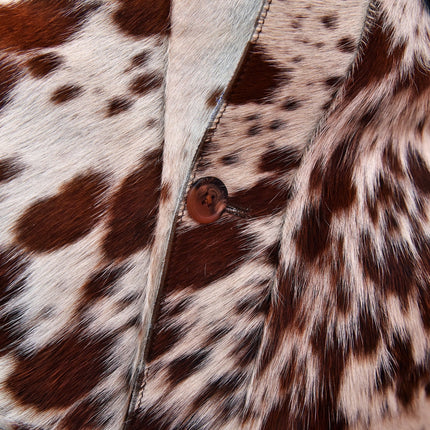 Men's Fur Hair-On Pony Skin Genuine Leather Jacket