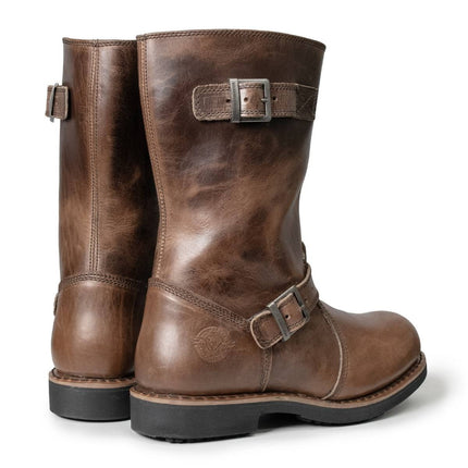 ML Men's Classic Antique Brown Bike Riding Motorcycle Engineer Boots