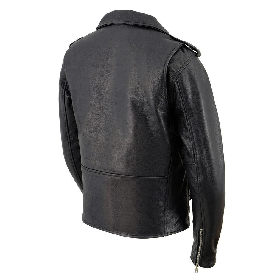 Women's Classic Black Leather Motorcycle Riders Jacket – MARA Leather