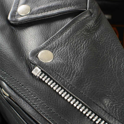 Women's Classic Black Leather Motorcycle Riders Jacket