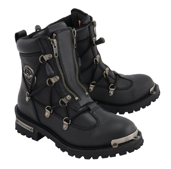 Ladies leather motorcycle boots online