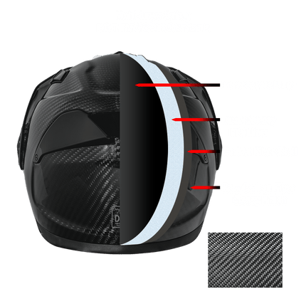 D.O.T. & ECE Daytona C6- Grey Carbon Fiber