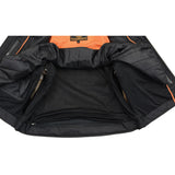 Men's 2 in 1 Distressed Leather Jacket Vest w/ Removable Sleeves