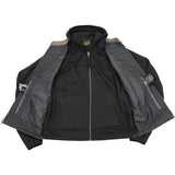 Milwaukee Leather Club Style Distress Brown Leather Vest w/ Reflective Skulls & Removable Hoodie