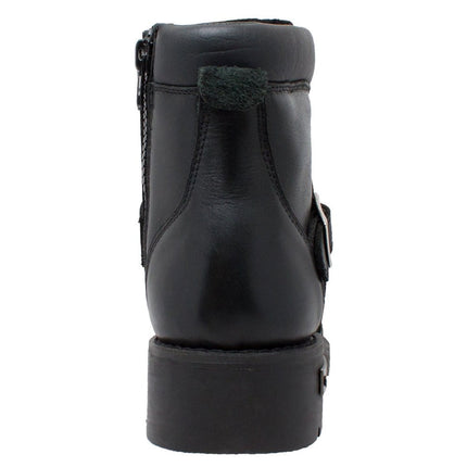 Men's 6"  Black Motorcycle Boots