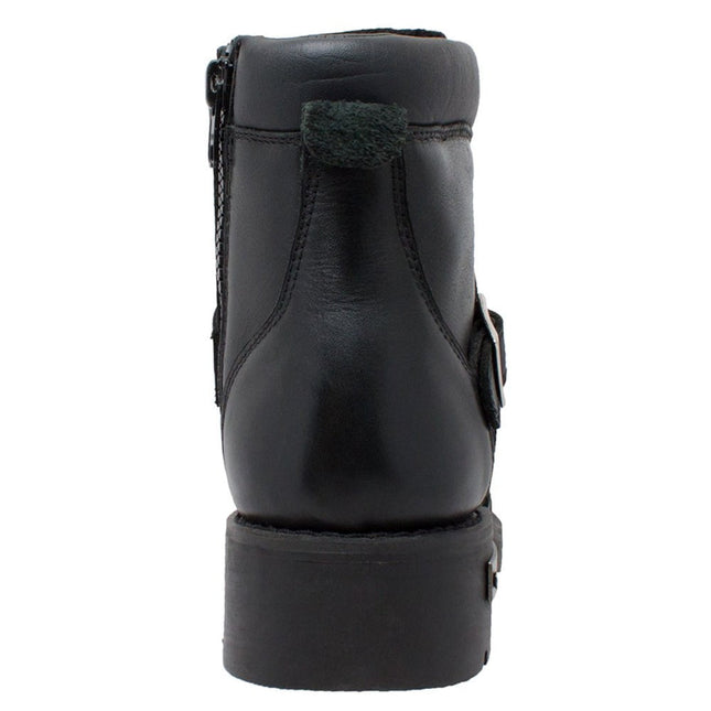 Men's 6"  Black Motorcycle Boots