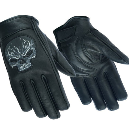 Reflective Skull Short Glove