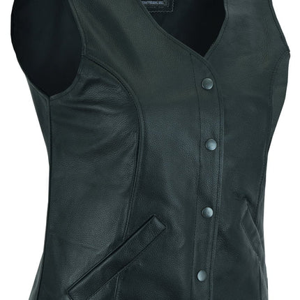 Women's Stylish Longer Body 3/4 Vest - Plain Sides