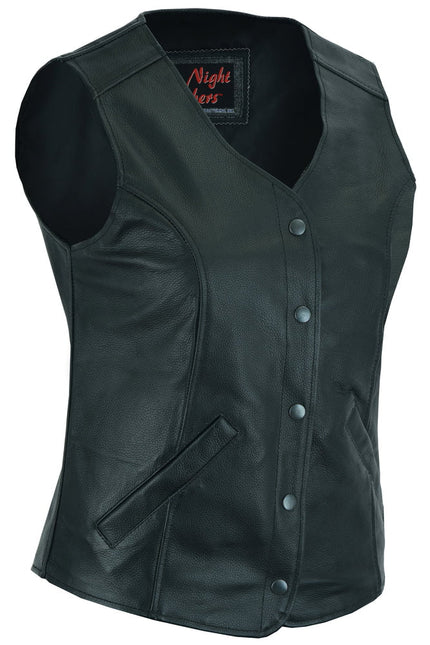 Women's Stylish Longer Body 3/4 Vest - Plain Sides