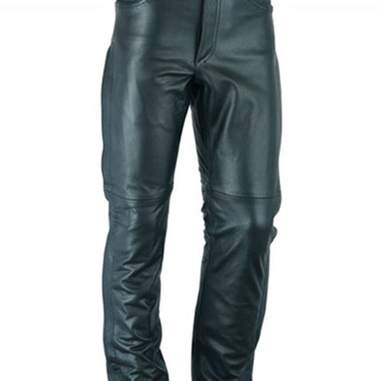 Road Rage Black leather motorcycle chaps