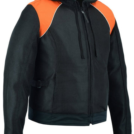 Women's Mesh 3-in-1 Riding Jacket (Black/Orange)