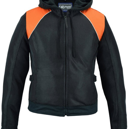 Women's Mesh 3-in-1 Riding Jacket (Black/Orange)