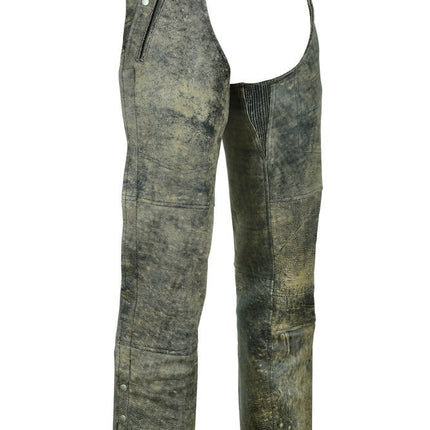 Unisex Double Deep Pocket Thermal Lined Chaps- Antique Brown
