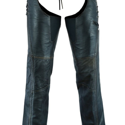Women's Stylish Lightweight Hip Set Chaps in Lightweight Drum D
