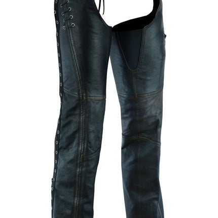 Women's Stylish Lightweight Hip Set Chaps in Lightweight Drum D