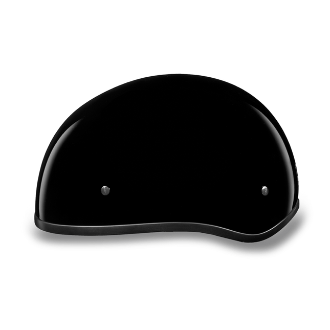D1-ANS D.O.T. DAYTONA SKULL CAP W/O VISOR - HI-GLOSS BLACK