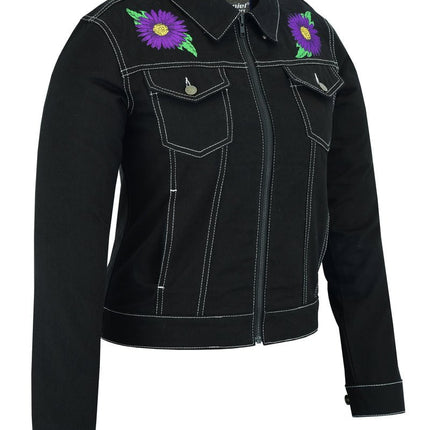DM Women's Daisy Black Denim Jacket