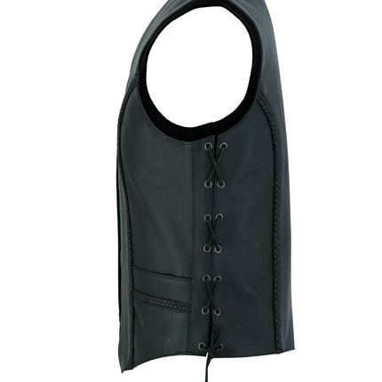 Enchantia Women's leather motorcycle vest