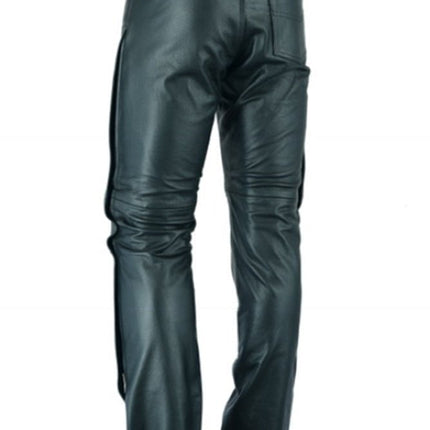 Road Rage Black leather motorcycle chaps